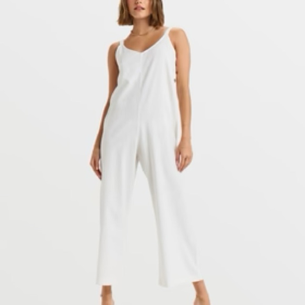 NWT Roxy White Jumpsuit Summer Icon Egret